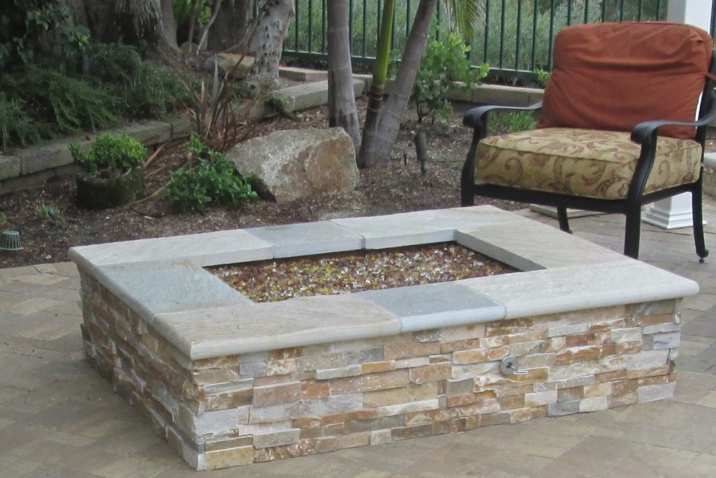 Fire Pits For Pool And Deck Alan, Stone Veneer Fire Pit