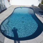 blue pebble, crystal blue pebble, mini pebble, light coping, pre cast coping