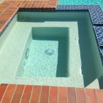 White quartz, Blue tile, blue pattern tile, blue waterline tile, blue spillway tile