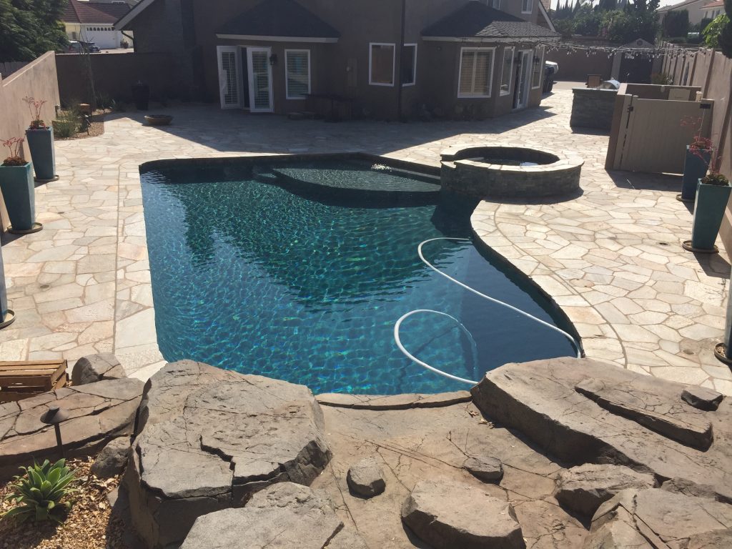 Blue Diamond Sandstone Alan Smith Pool Plastering Remodeling
