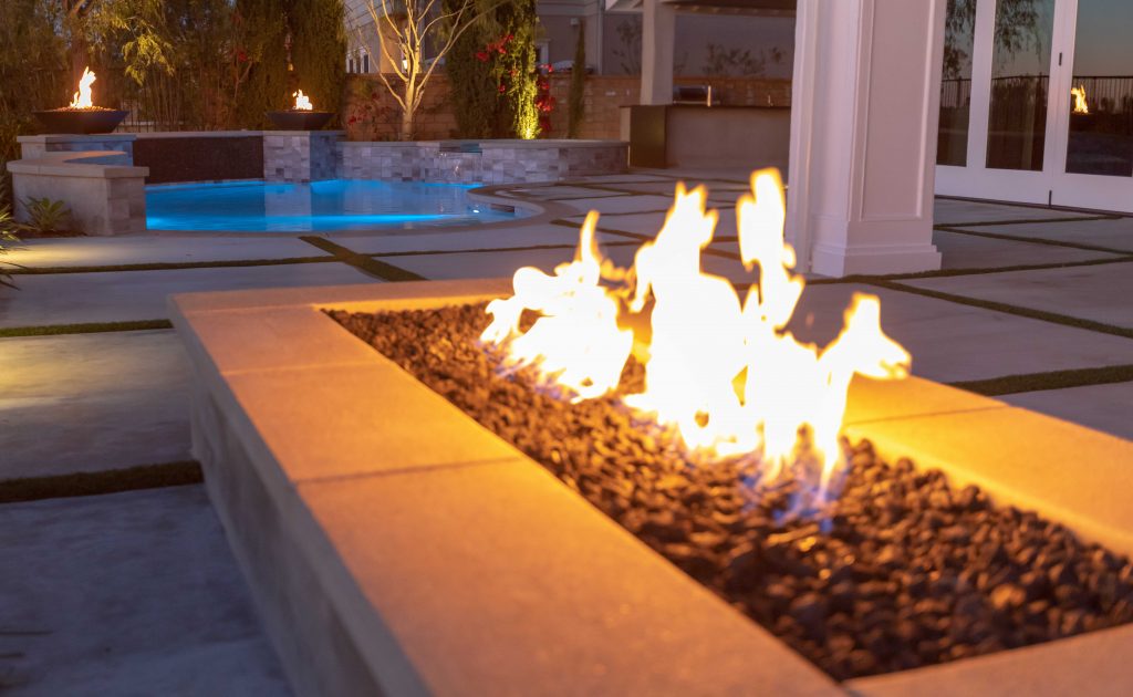 Fire Pits For Pool And Deck Alan Smith Pools