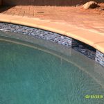 Pool with Skimmer and 2x1 waterline tile