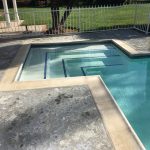Pool with large sitting area