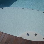 Pool with round Baja Bench